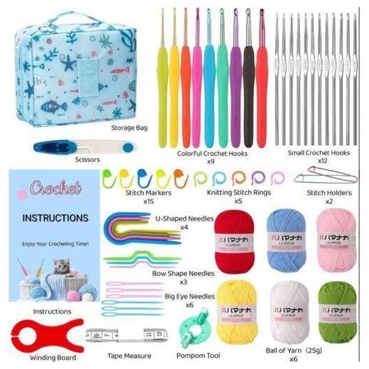 Generic Pièces/ensemble De Crochets à Tricoter En Fil Avec Boîte - image 2