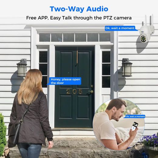 Generic 8MP 8 Channel Outdoor WiFi Network Camera  Kit - White/ Black - image 4