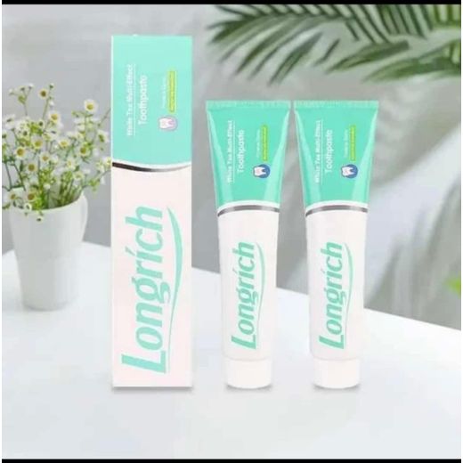 Longrich 2pcs White Tea Multi-Effect Toothpaste - Fluoride-Free Whitening Toothpaste for Fresh Breath Healthy Gums & Teeth Cleaning - 200g - image 4