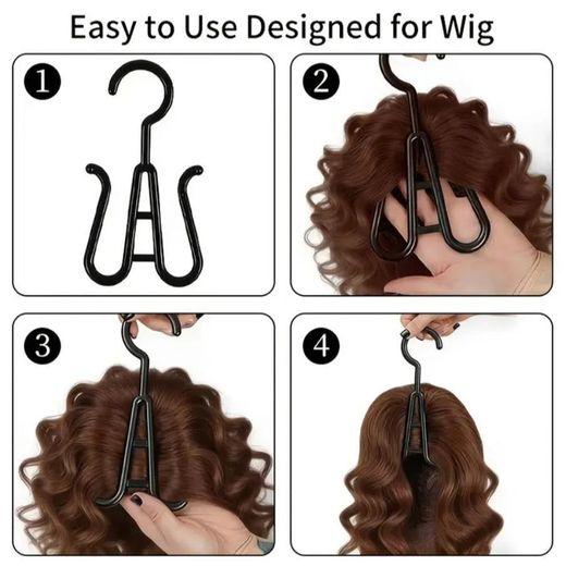 Generic Portable Hair Extension Hanger & Protection Storage Bag – Black – Professional Wig Care & Organizer - image 4