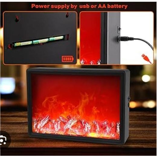 A C R Combo Electric Fire Place  Air Humidifier - Black - image 2