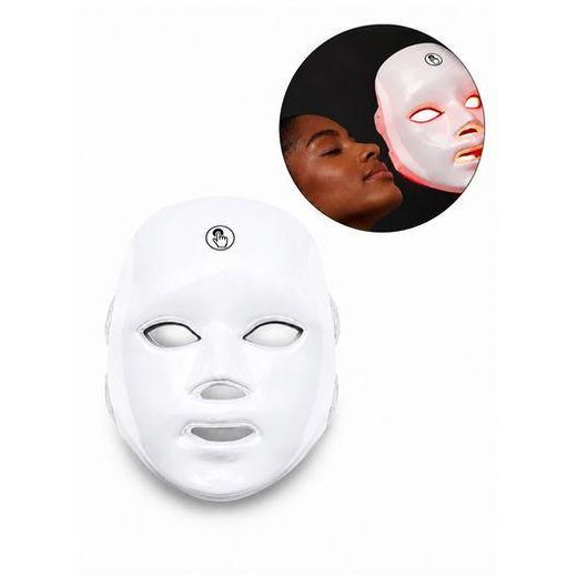 White Label 300mAh Portable Wireless Multi-Colour LED Light Therapy Face Mask for Home Skincare (W17 x H23 x D1.6)cm / (W6.7 x H9.1 x D0.6)inch