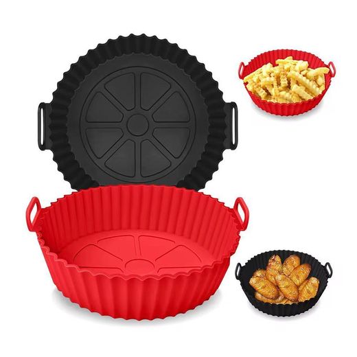 Generic 2Pc Silicone Air Fryer Liner- Multicolour