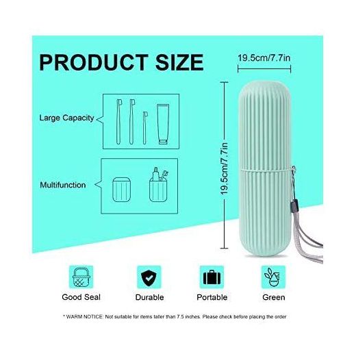 Generic 2 Packs Portable Toothbrush and Toothpaste Holder -Pink - image 3