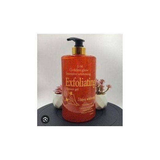 golden glow Intensive 7 Days Whitening Exfoliating Gel -Shower With FormulatedTumeric, Carrot & Alpha Arbutin Natural Whitening - 1000ml - image 2