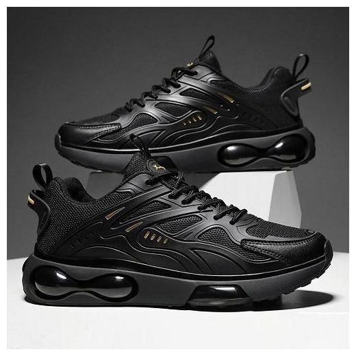 Fashion able new style New Men's  Running Sneakers - Black - image 3