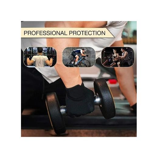 TodyJeyHo Exercise gloves for Men and Women, Exercise Gloves for Weight Lifting, Cycling, Gym, Training, , Exercise, Crossfit, Climbing, Breathable and Snug fit.(Black, XL size) - image 4
