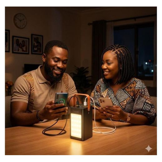 Powerful 50000mAh 22.5W portable super Fast Charging Power Bank PD 22.5W With 4 USB,  Type- C ,  Micro,  Lighting Ports,  Digital Display & Camping Light - image 3