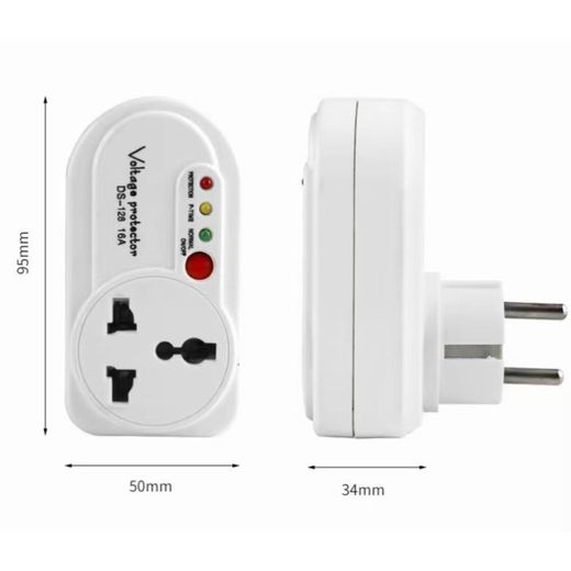 Generic Refrigerator power protector, voltage protection, automatic power off socket - white - image 2