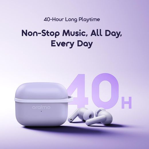 Oraimo SpaceBuds Lite True Wireless Earbuds Sound360 Anti-Lost - Purple - image 2
