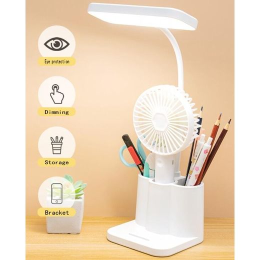 Generic Rechargeable Night Light Lamp Study Lamp Read Desk Led Table Lamp Bedside Light - image 2