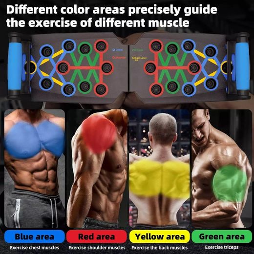 Generic 28 in 1 Push Up Rack Board fitness Gym exercise body building Portable - image 2