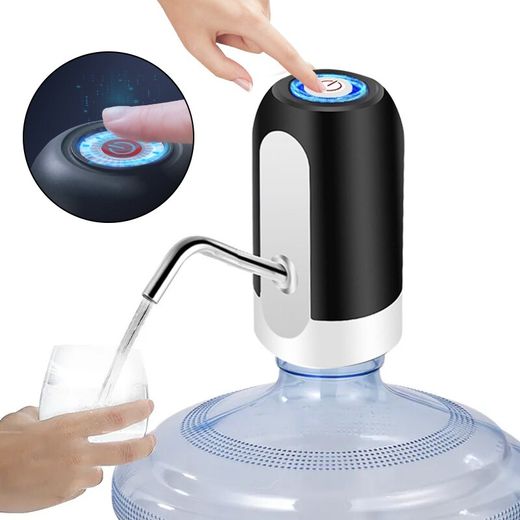 Generic Electric Automatic Water Dispenser Pump Rechargeable - Black/white