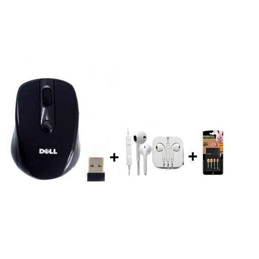 DELL Wireless Mouse - Black + Free Battery and Earpiece