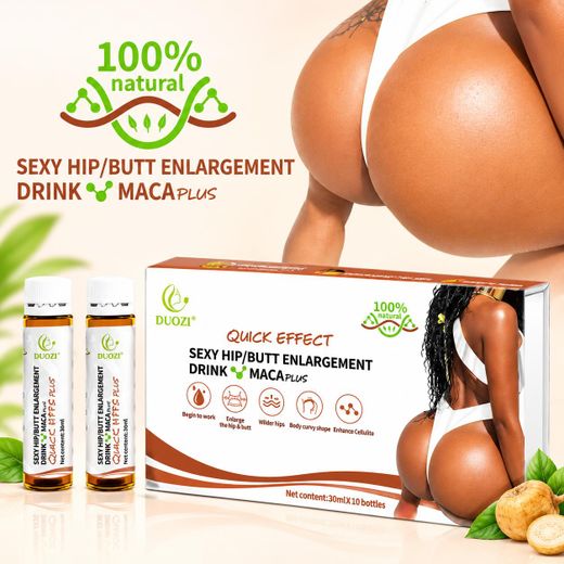 Duozi Quick Effect Sexy Hip & But Enlargement Drink (Maca Plus) – 10 Bottles × 30ml