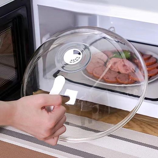 Generic Microwave Food Cover with Steam Vents & Handle – Splash-Proof Microwave Lid - image 3