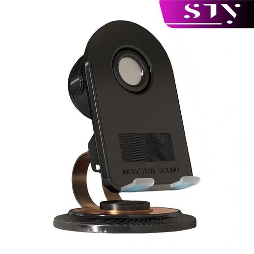 ARHANORY Portable Wireless Bluetooth Speaker With Sound Sensor Induction Phone Stand