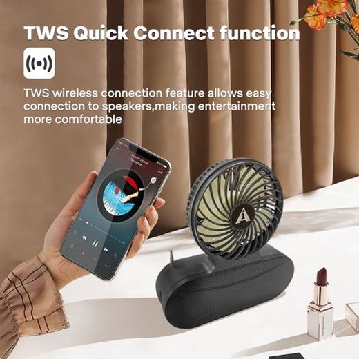 Bro Toumi Solar Charging Flashlight Fan Radio Bluetooth Speaker-T - image 4