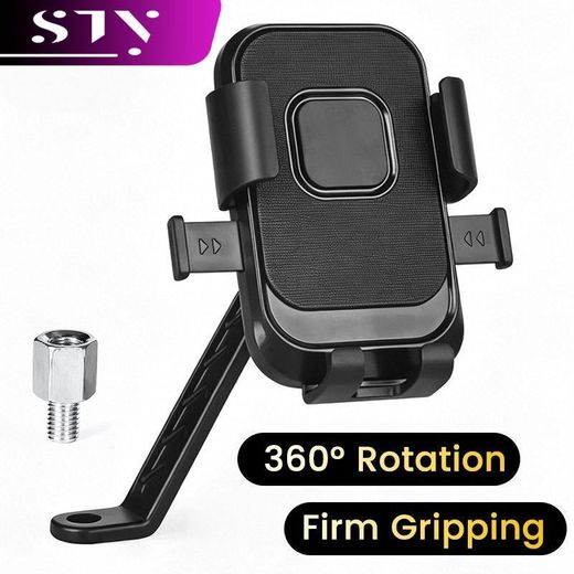 ARHANORY Motorcycle Phone Holder Bicyle Phone Stand - Black, Adjustable