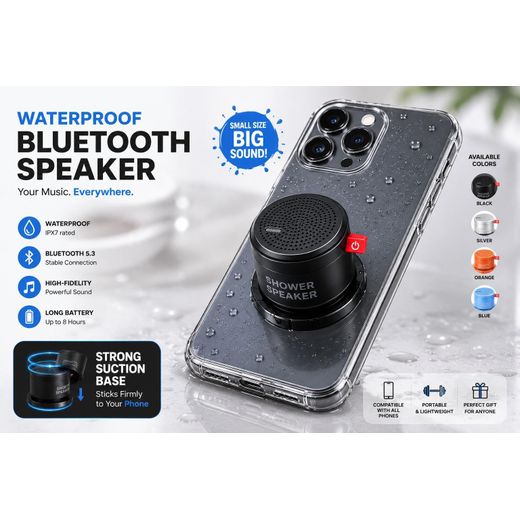 Generic Waterproof Bluetooth Shower Speaker