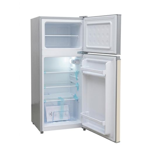 Oscar  85L Double Door Refrigerator – Energy Saving, Super Cooling, Compact Design – Silver - image 2