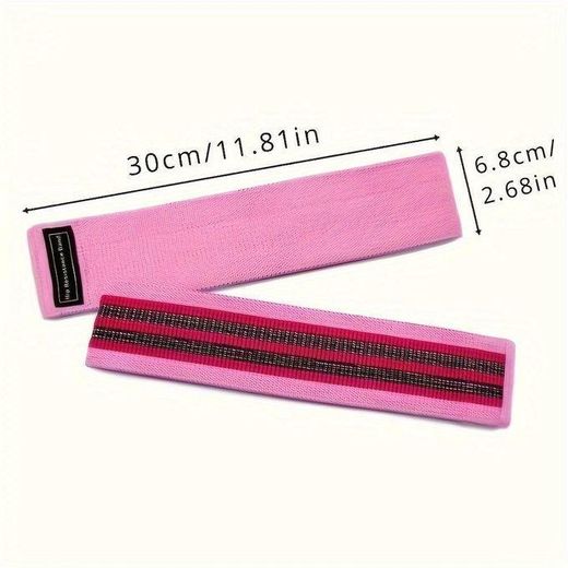 Generic 3pcs/1set Non-slip Yoga Resistance Band, Fiess Stretching Rope, Suitable For Hip Training, Squat, Body - image 3
