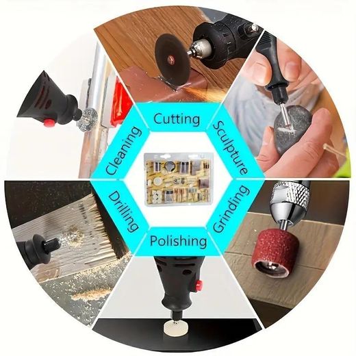 Generic 166-piece electric grinding rotary tool accessories - complete cutting set - image 2