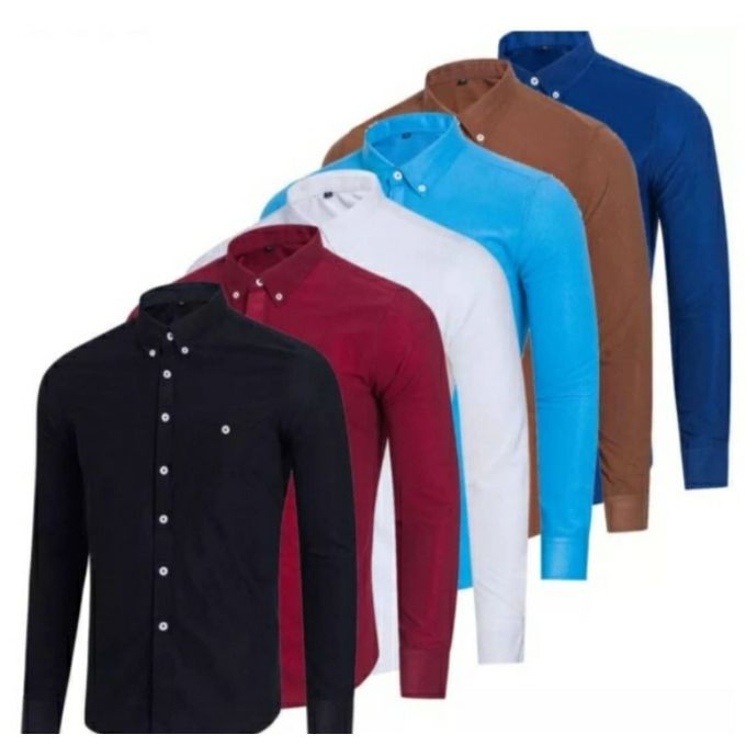 Shop Generic Long Sleeve Shirt - 6 Pieces Multicolour Online | Jumia Ghana