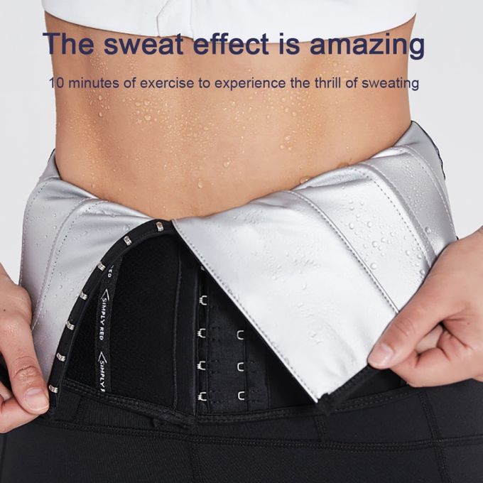 Women's and men's weight loss exercise slimming belt silver ion sweating  exercise belly wrap belt abdominal sweating sweating belt 