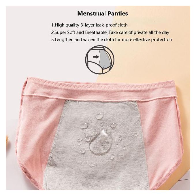 Leak-proof Period Panties Women Menstrual Underwear Physiological Pants  Female Menstrual Panties Breathable Briefs Dropshipping