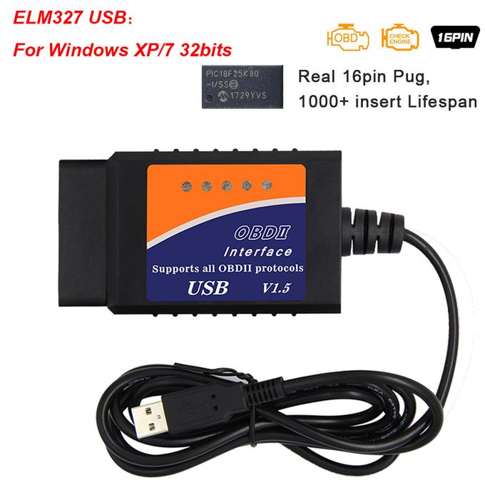Shop Generic ELM327 V1.5 USB CH340 For PC Windows PIC18F25K80 EL27 V 1 5 USB Car Diagnostic OBD2 Auto Tool OBD Scanner ODB2 Code Reader Online | Jumia Ghana