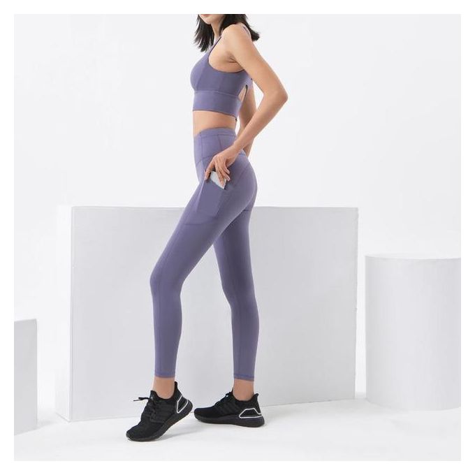 Shop Generic Chrleisure Sports Leggings For Women High Waist Booty Sports  Running Leggings Fitness Workout Legging With Pockets Mujer Online