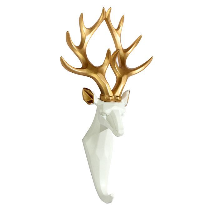 Generic Hat Coat Hooks Vintage Style Deer Wall Mounted Clothing