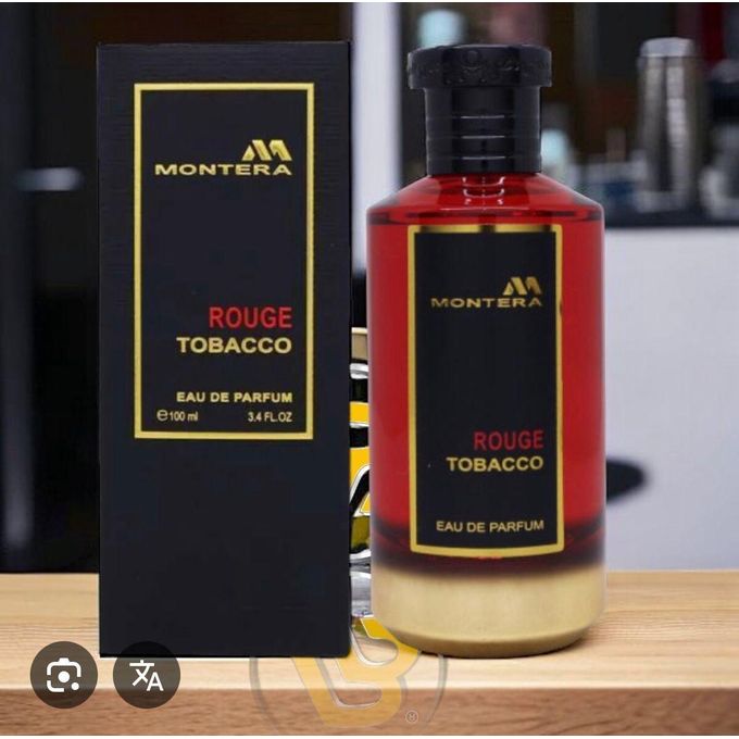 rouge tobacco perfume Shop Fragrance World Montera 100ml where laughter mingles with soft candlelight Montera Rouge Tobacco 🏷️ N20,000