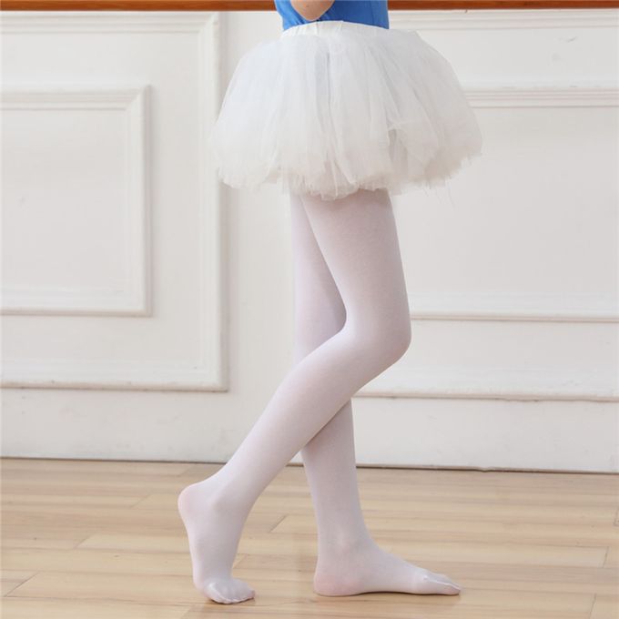 Generic Pink Kids Girls Velvet Ballet Tights Dance Socks