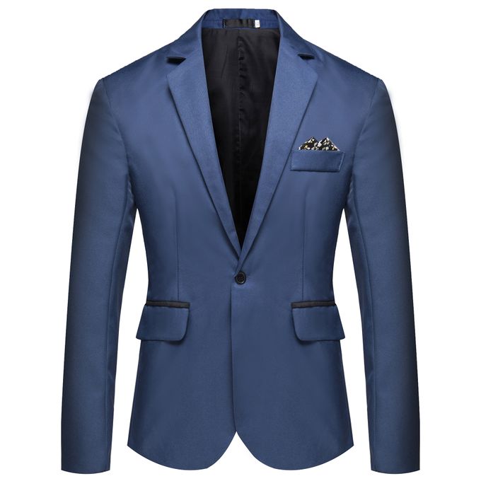 Shop Generic Pure color wild men's fashion small suit Online | Jumia Ghana
