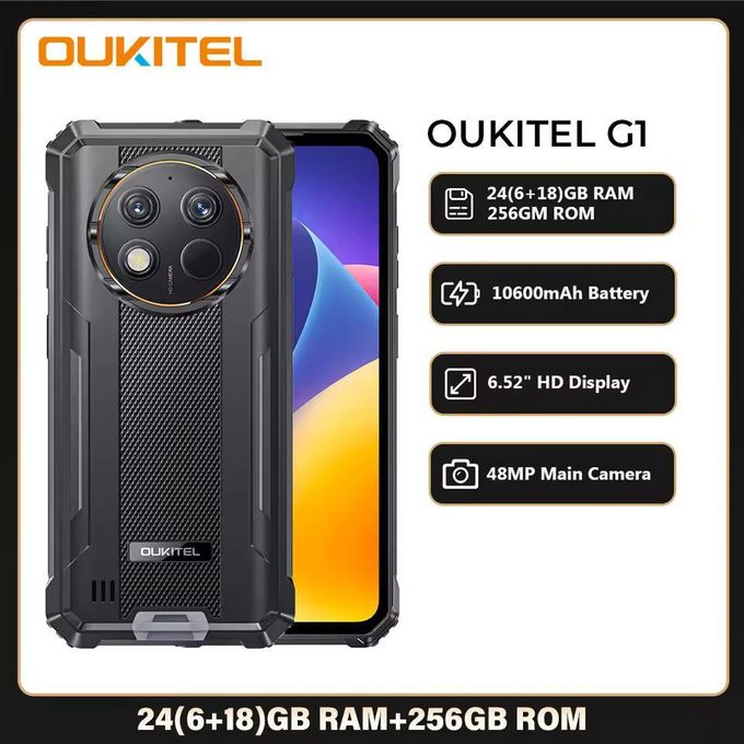 Shop OUKITEL G1 Rugged Smartphone Android 24GB (6+18)+256GB