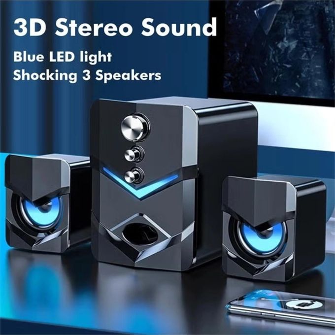 Shop ShebSheb 2.1 Sound System Desktop Computer Speakers
