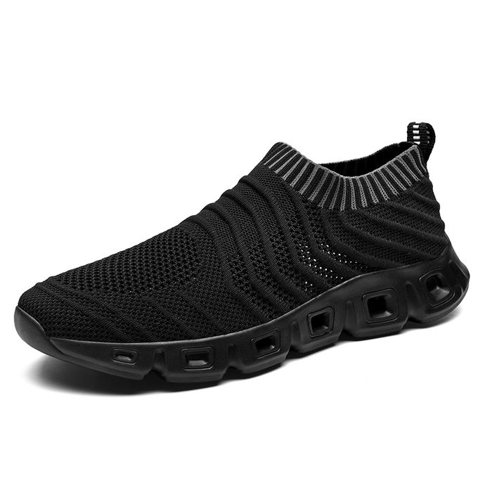 Shop Generic Big Size Mens Running Sneaker Sports Shoes-Black Online ...