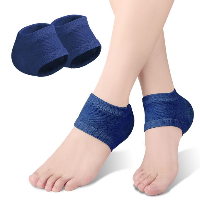 Unique Bargains Silicone Heel Support Cup Pads Orthotic Insole Plantar Care  Heel Pads Ripple Pattern Size 33-39 4pcs : Target