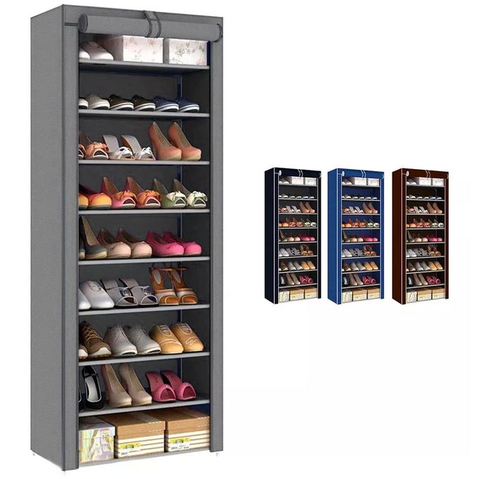 Shop CYFAZA Shoe Rack Organizer 9 Tiers Dust-proof Durable & Stainless ...