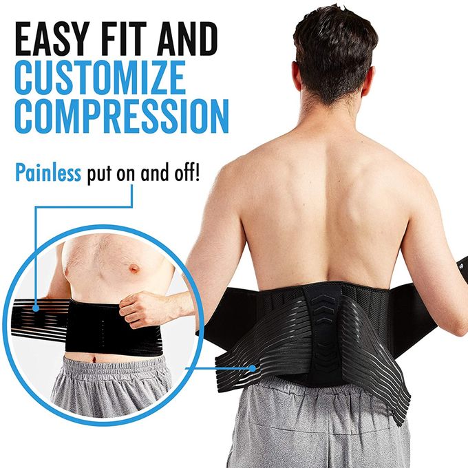  Lower Back Brace for Back Pain Relief Men Women; Breathable Lumbar  Support Belt with 4 Ergonomic Stays for Work Heavy Lifting; Plus Size Back  Belt for Lower Back Pain, Herniated Disc