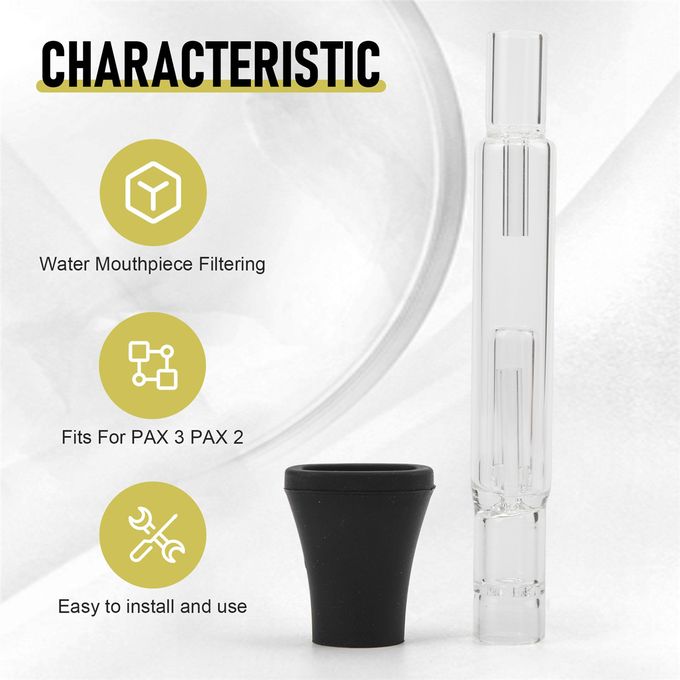 New Glass Water Mouthpiece Filtering Adapter Accessories For Pax 2 Pax 3  Accessories