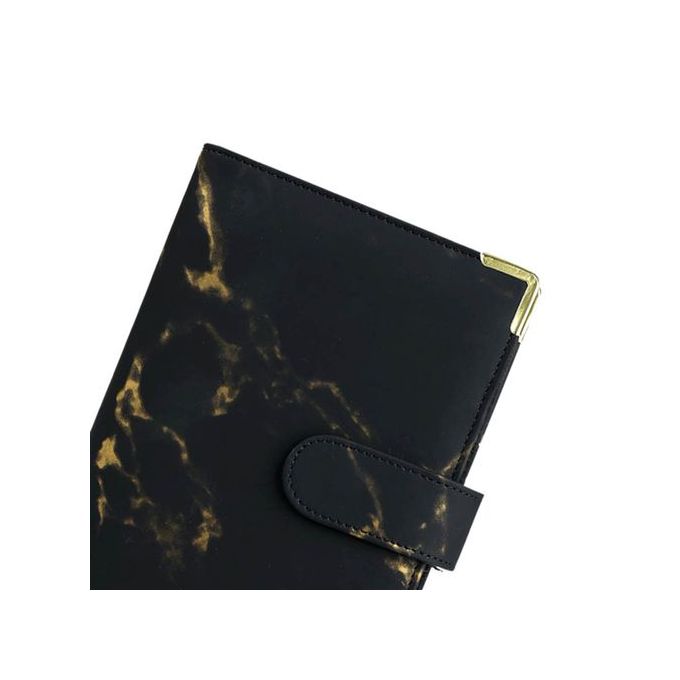 A6 Budget Binder, Pu Leather, Avec 10 enveloppes budget / 2 étiquettes de  caisse, Stockage de cartes - Noir