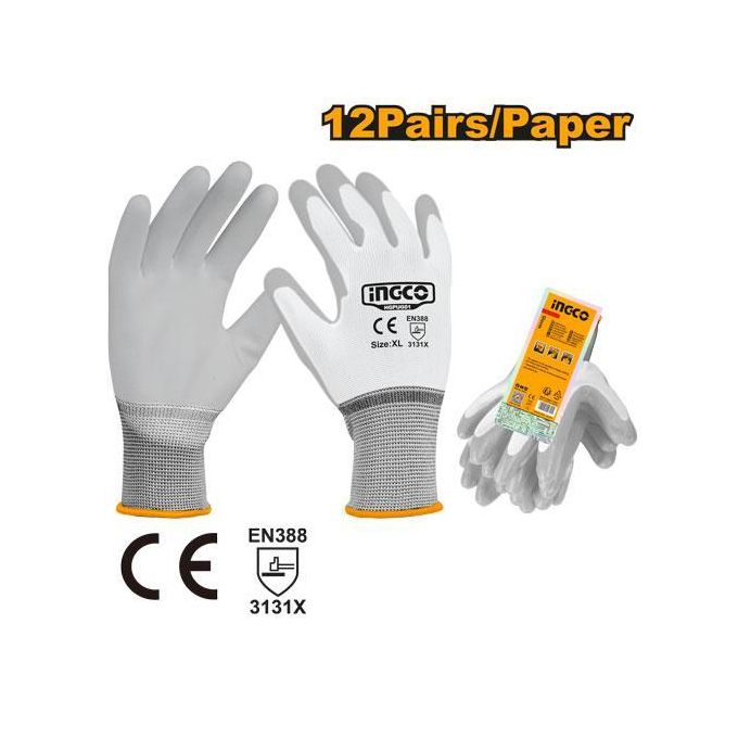 product_image_name-Ingco-HGPUG01 PU Coated Gloves XL - Grey-1