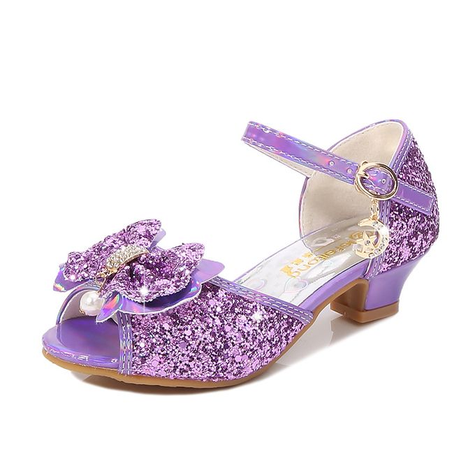 Gomelly Girls Princess Shoe Peep Toe Mary Jane Sandal Ankle Strap Heeled  Sandals Comfort Pumps Girl's Kids Dress Shoes Pink 8C - Walmart.com