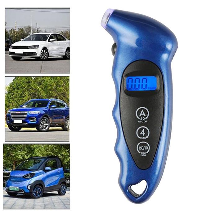 LCD DIGITAL TIRE AIR PRESSURE GAUGE AUTO METER TESTER CAR BIKE +