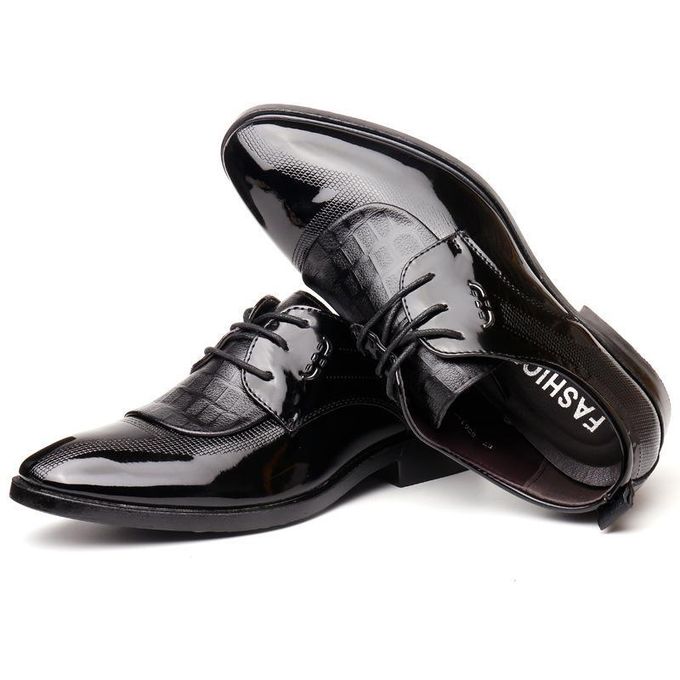 princess polly baby blue dress Shiny Black Dress Shoes For Men main image 0