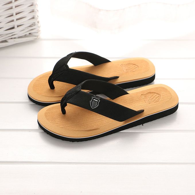 Shop Generic Men's Summer Flip-flops Slippers Beach Sandals Indoor ...