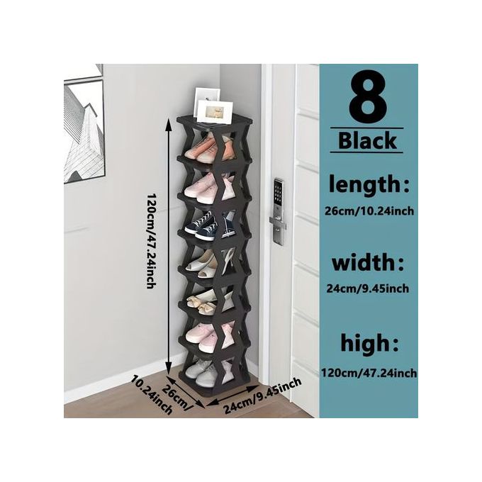 Shop Generic 8 Layers Shoe Rack For Home Use – Black Online | Jumia Ghana